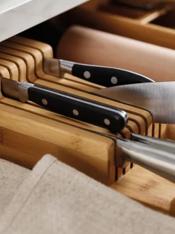 Organizador de cuchillos de bambú DrawerStore