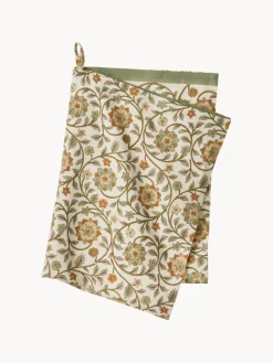 Paño de cocina artesanal con estampado floral Lulu