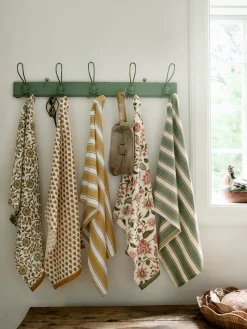 Paño de cocina artesanal con rayas Palermo