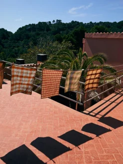 Paño de cocina artesanal de lino Vida