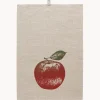 Paño de cocina de lino artesanal Apfel