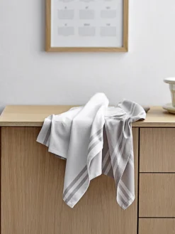 Paños de cocina de algodón a rayas Soft Tools, 2 uds.