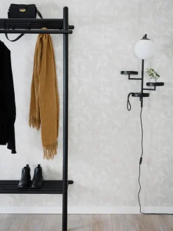 Perchero de pared de madera de roble Milford