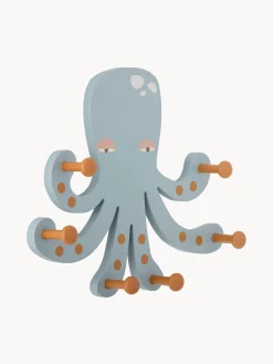 Perchero de pared infatil de madera de loto Oswall