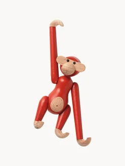 Pieza decorativa de madera de haya Monkey