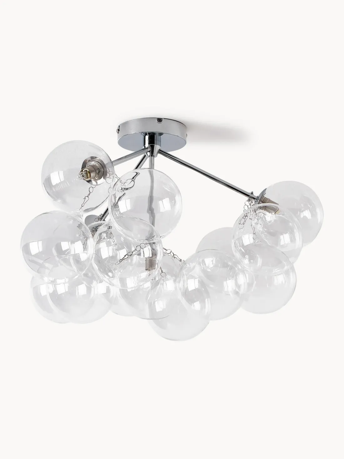 Plafón con pantallas esfericas Bubbles