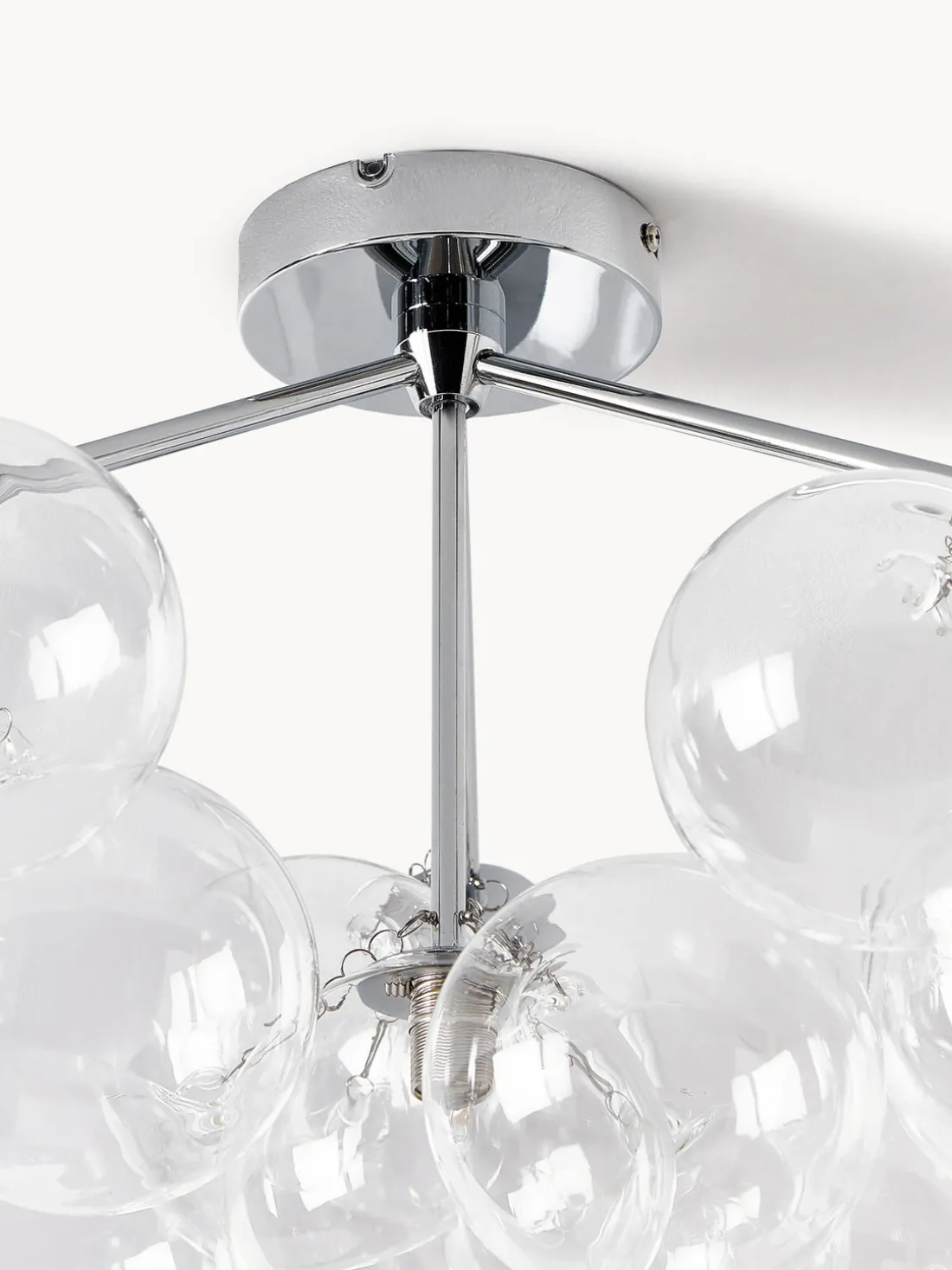 Plafón con pantallas esfericas Bubbles