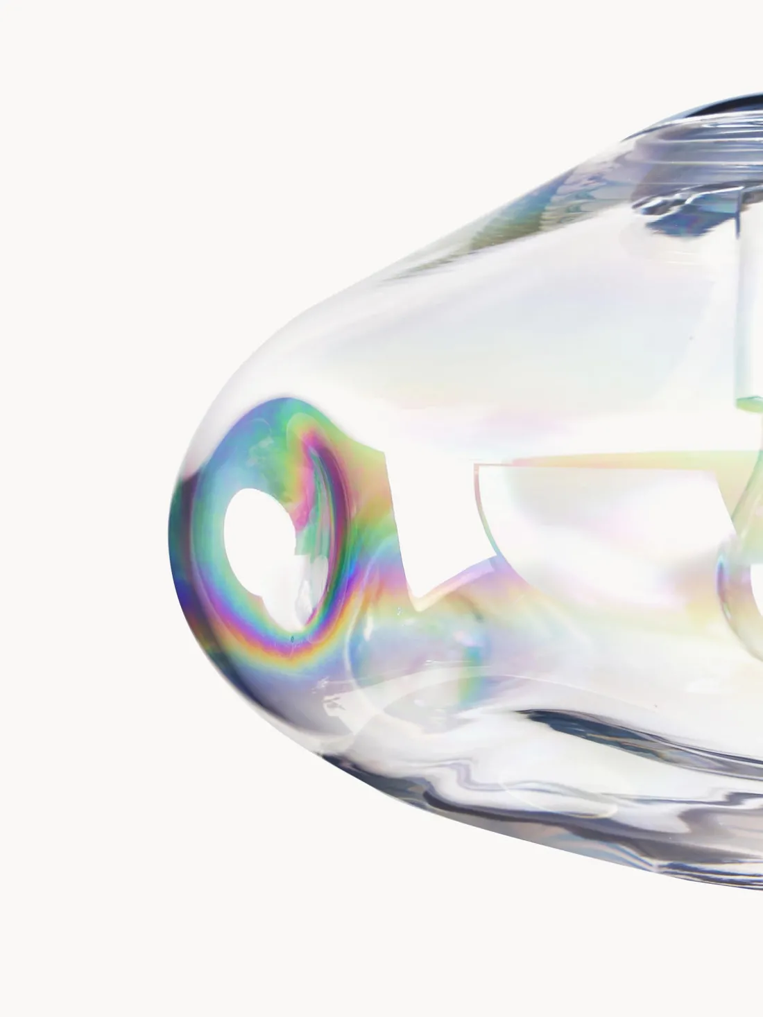 Plafón de vidrio iridiscente Amora