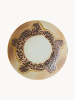 Platitos artesanales de gres 70's, 4 uds.