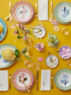 Plato artesanal de porcelana Alpine