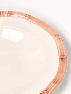 Plato hondo pintado a mano Bamboo