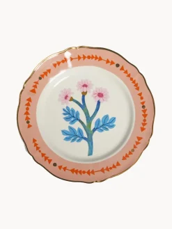 Plato llano artesanal de porcelana Primrose