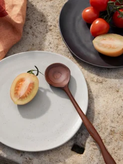 Plato llano de cerámica Flow