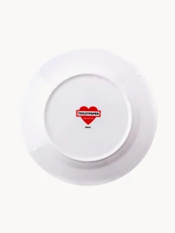 Plato llano de porcelana Globe