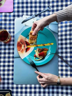 Plato llano de porcelana Drill