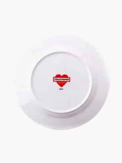 Plato llano de porcelana Trumpets