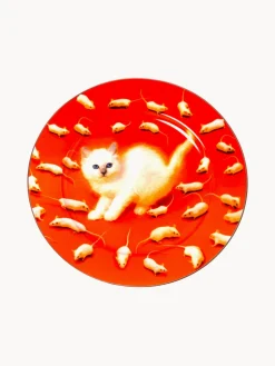 Plato llano de porcelana Kitten