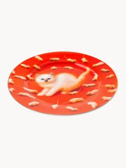 Plato llano de porcelana Kitten