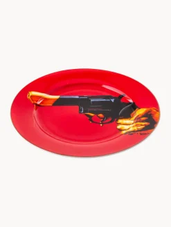 Plato llano de porcelana Revolver