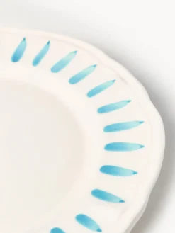 Plato llano pintado a mano The Palms