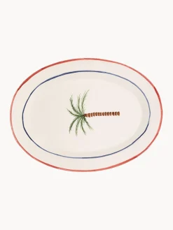 Plato para servir pintado a mano Palm Tree