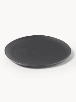 Plato postre de cerámica Flow