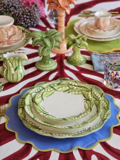 Plato postre pintado a mano Lily of the Valley