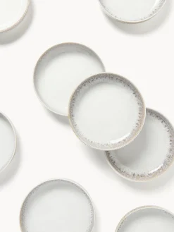 Platos de pasta artesanales con esmalte reactivo Danza, 4 uds.