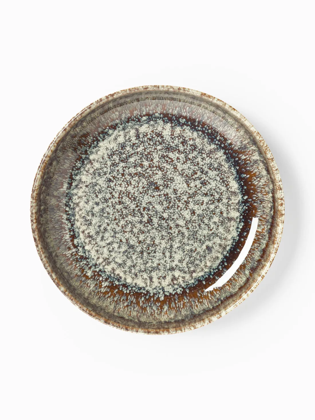 Platos de pasta artesanales con esmalte reactivo Danza, 4 uds.