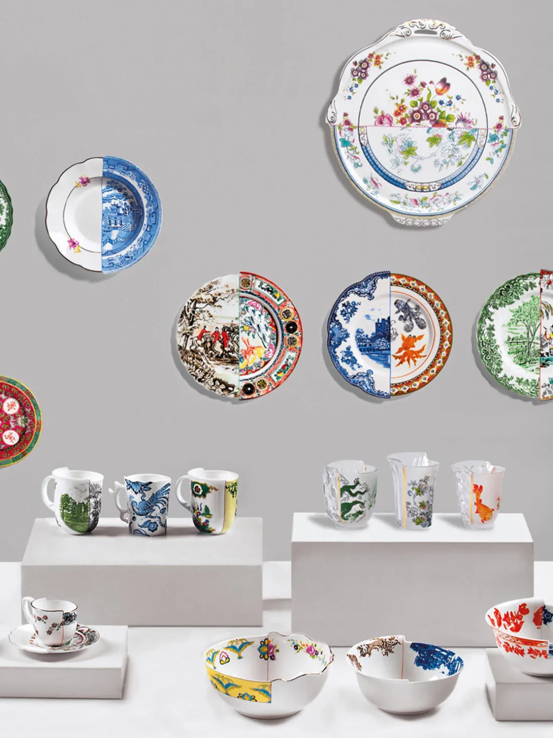 Platos hondos artesanales Hybrid, 2 uds.