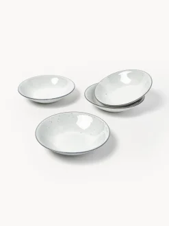 Platos hondos artesanales Nordic Sand, 4 uds.