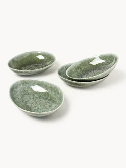 Platos hondos artesanales de forma orgánica Macey, 4 uds.