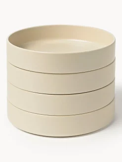 Platos hondos artesanales Lowri, 4 uds.