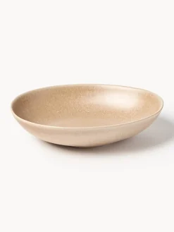 Platos hondos artesanales de forma orgánica Macey, 4 uds.