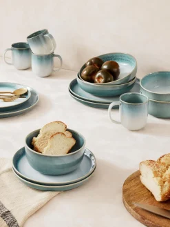 Platos hondos con esmalte reactivo Havana, 4 uds.