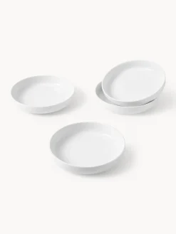 Platos hondos de porcelana Nessa, 4 uds.