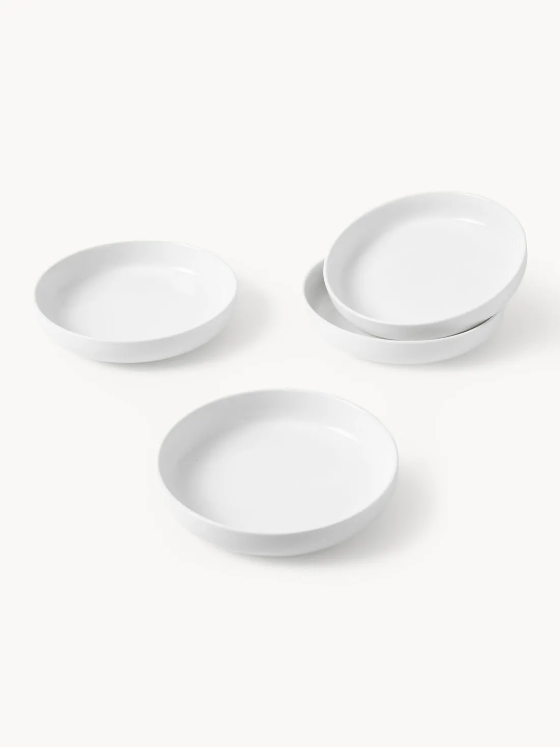 Platos hondos de porcelana Nessa, 4 uds.