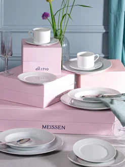 Platos hondos de porcelana artesanales No. 41, 2 uds.