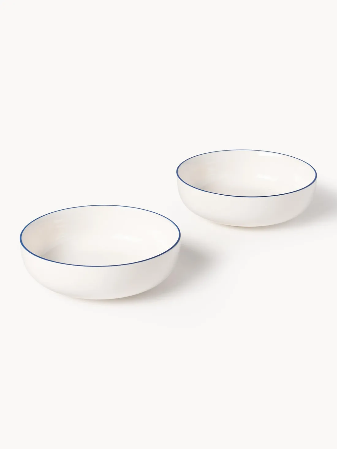 Platos hondos pequeños de porcelana Facile, 2 uds.