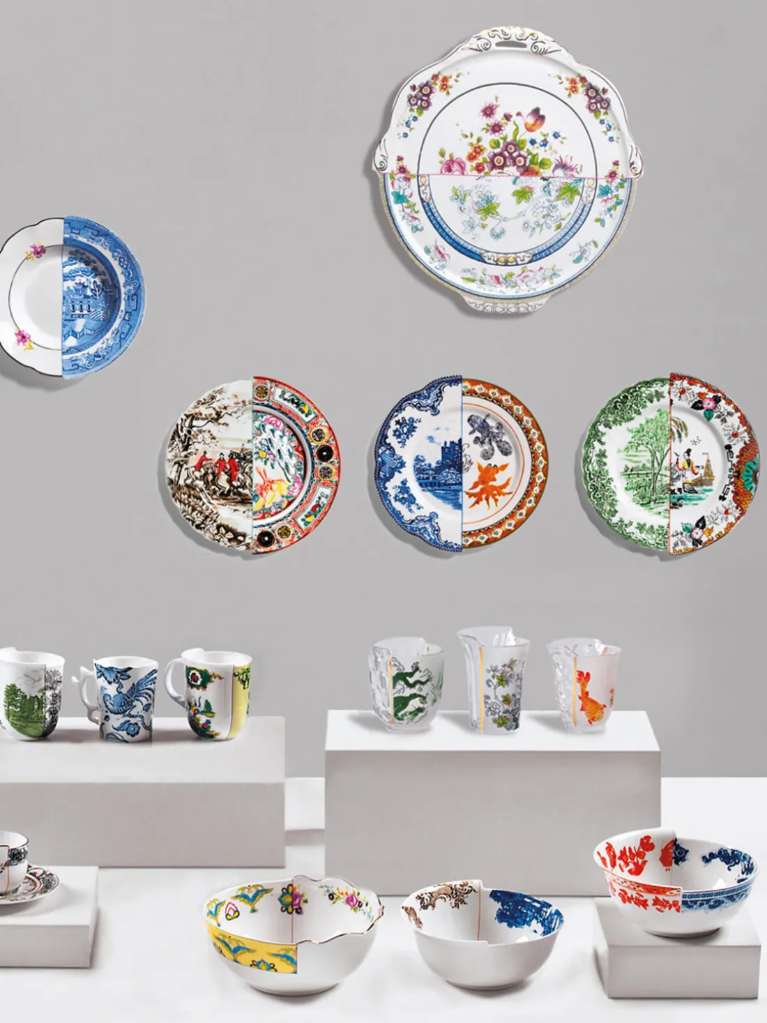 Platos llanos artesanales Hybrid, 2 uds.