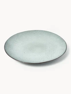 Platos llanos artesanales Nordic Sea, 4 uds.