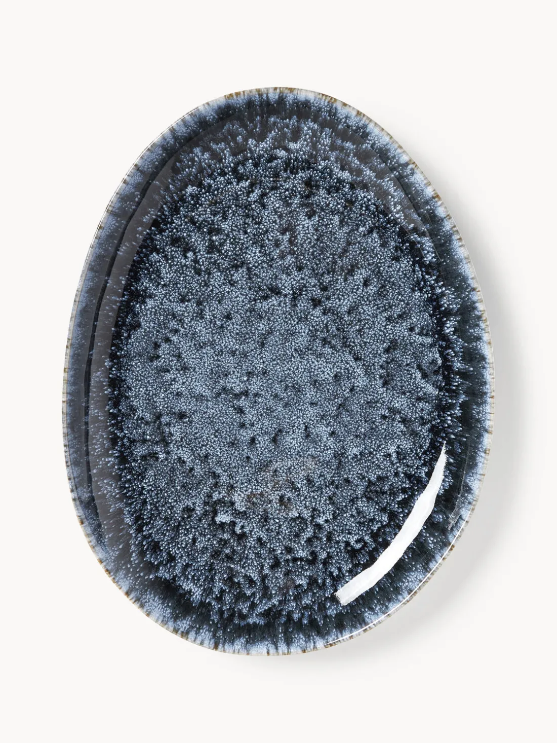 Platos llanos artesanales de forma orgánica Macey, 4 uds.