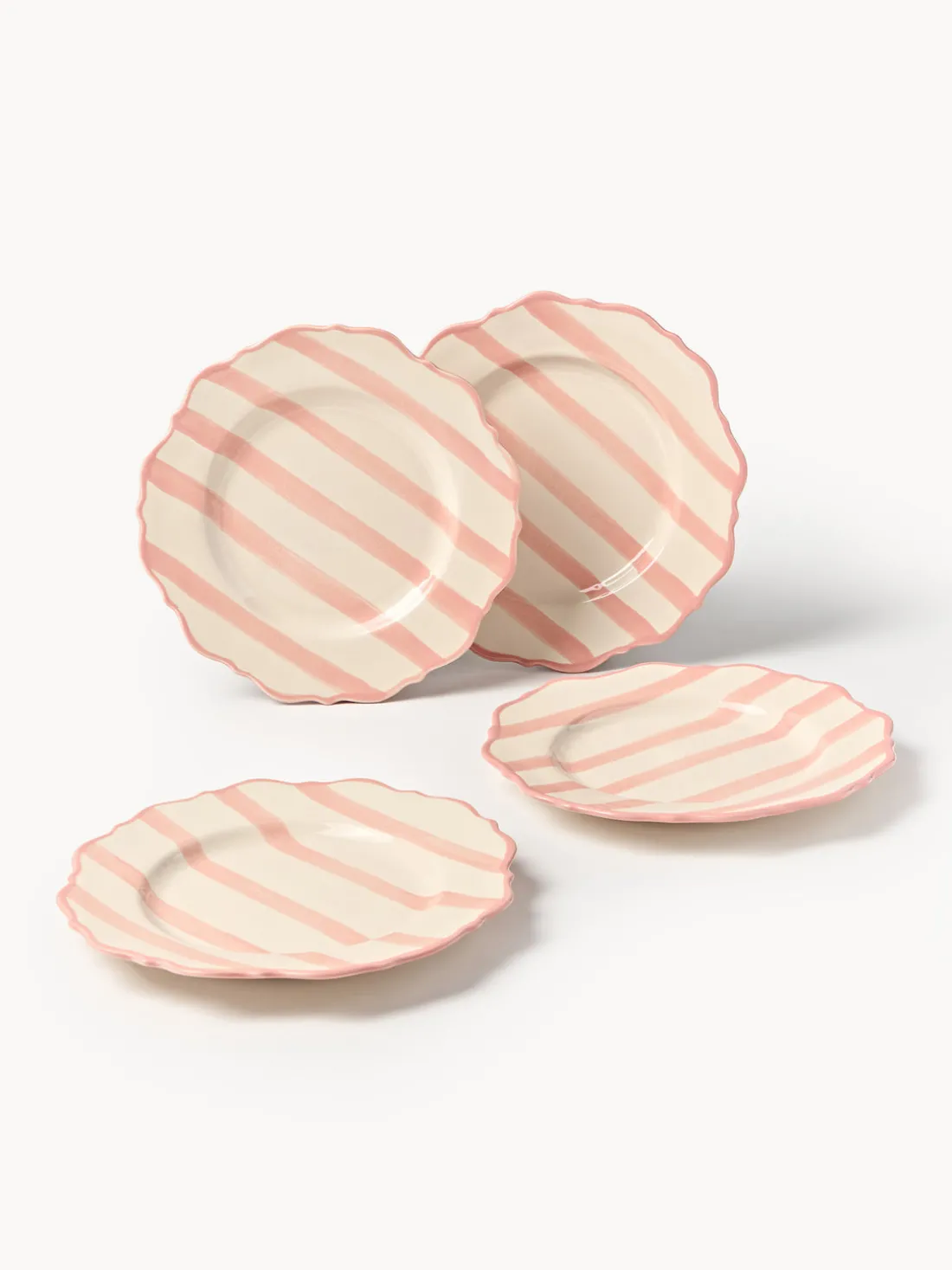 Platos llanos artesanales Donald, 4 uds.