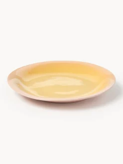 Platos llanos artesanales Marguerite, 4 uds.