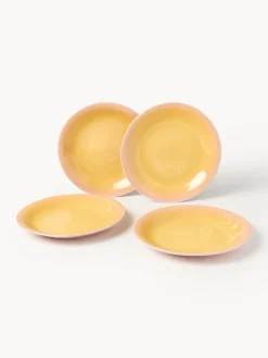 Platos llanos artesanales Marguerite, 4 uds.