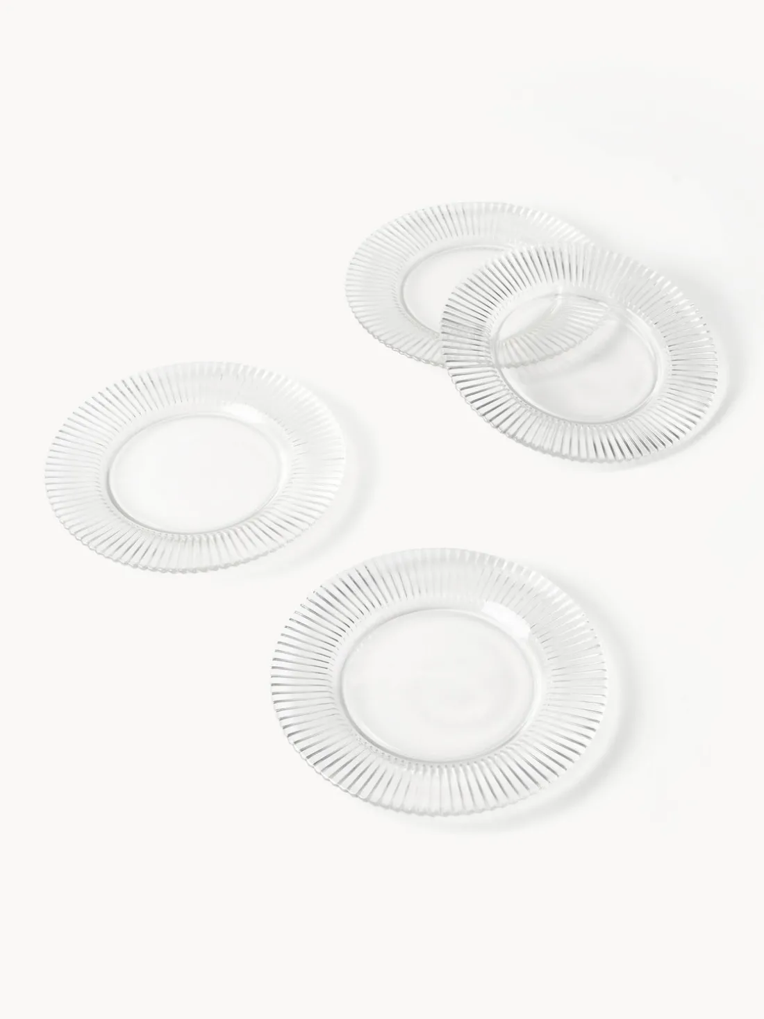 Platos llanos con relieves Effie, 4 uds.