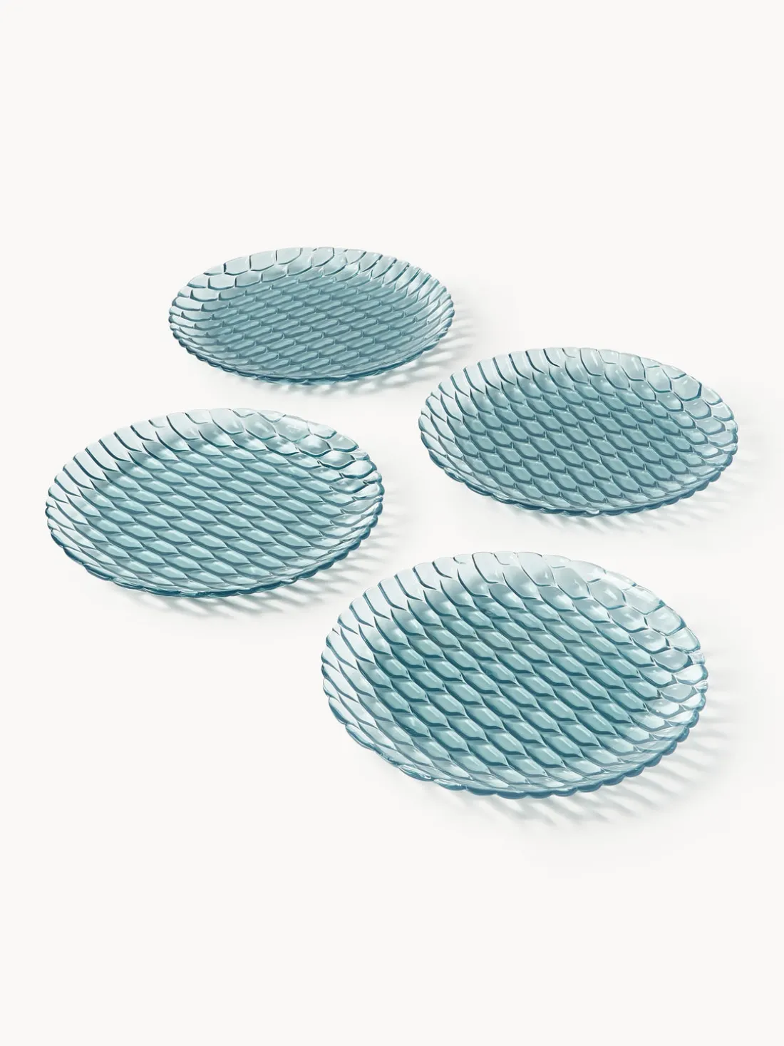Platos llanos con relieves Jellies, 4 uds.