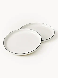 Platos llanos de porcelana Facile, 2 uds.