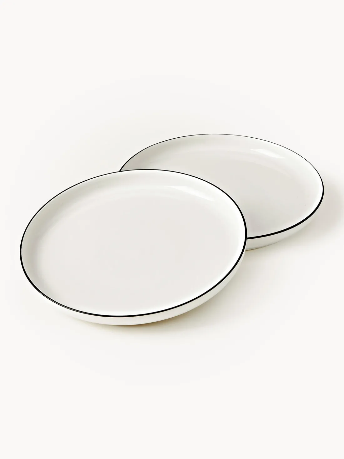 Platos llanos de porcelana Facile, 2 uds.