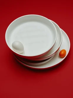 Platos llanos de porcelana Nessa, 4 uds.